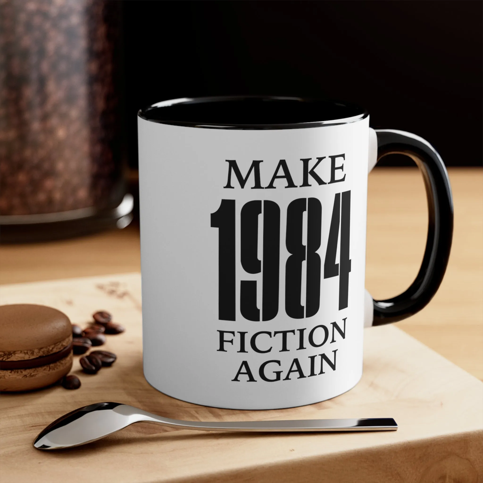 Make 1984 Fiction Again Mug (2 sizes, 3 colors)