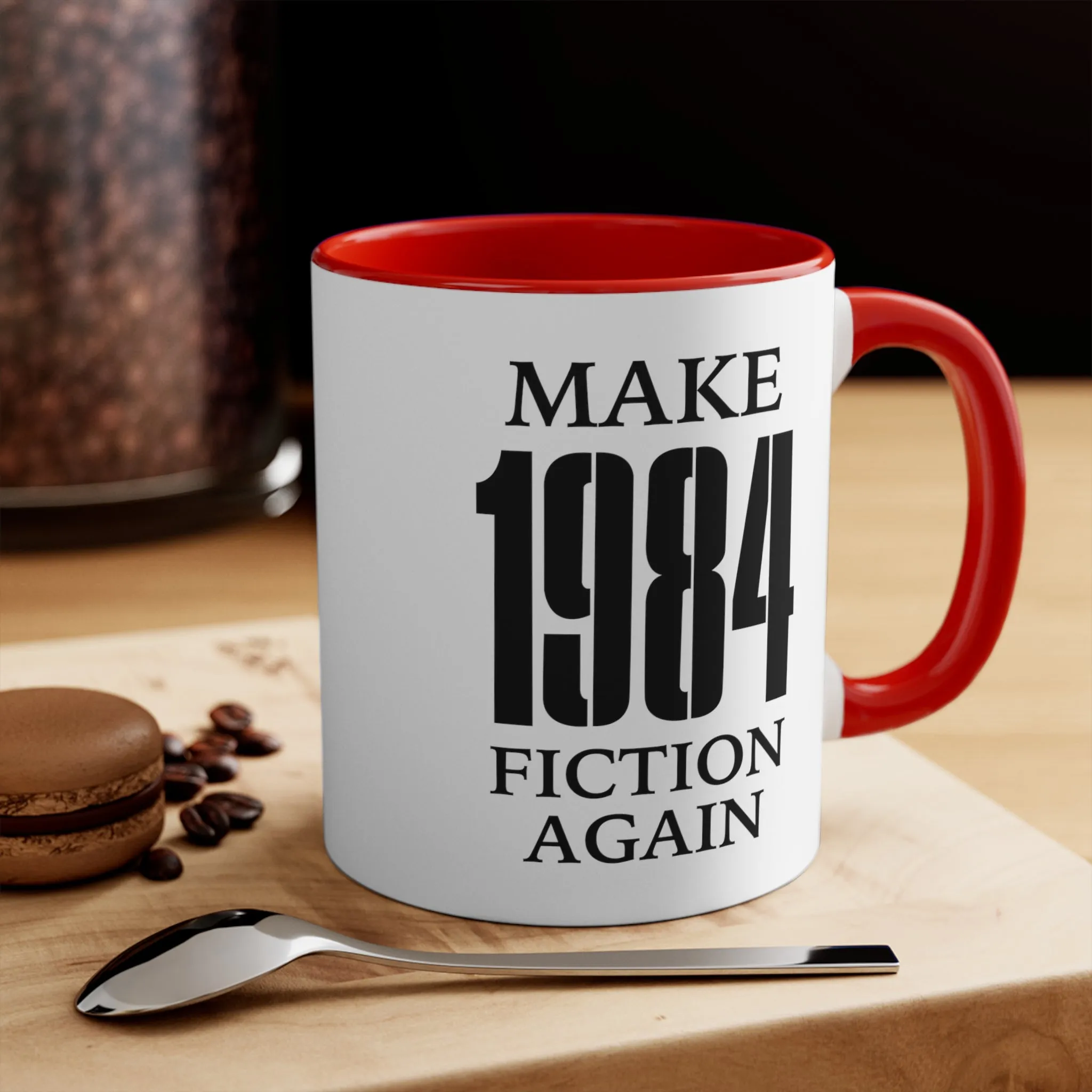 Make 1984 Fiction Again Mug (2 sizes, 3 colors)