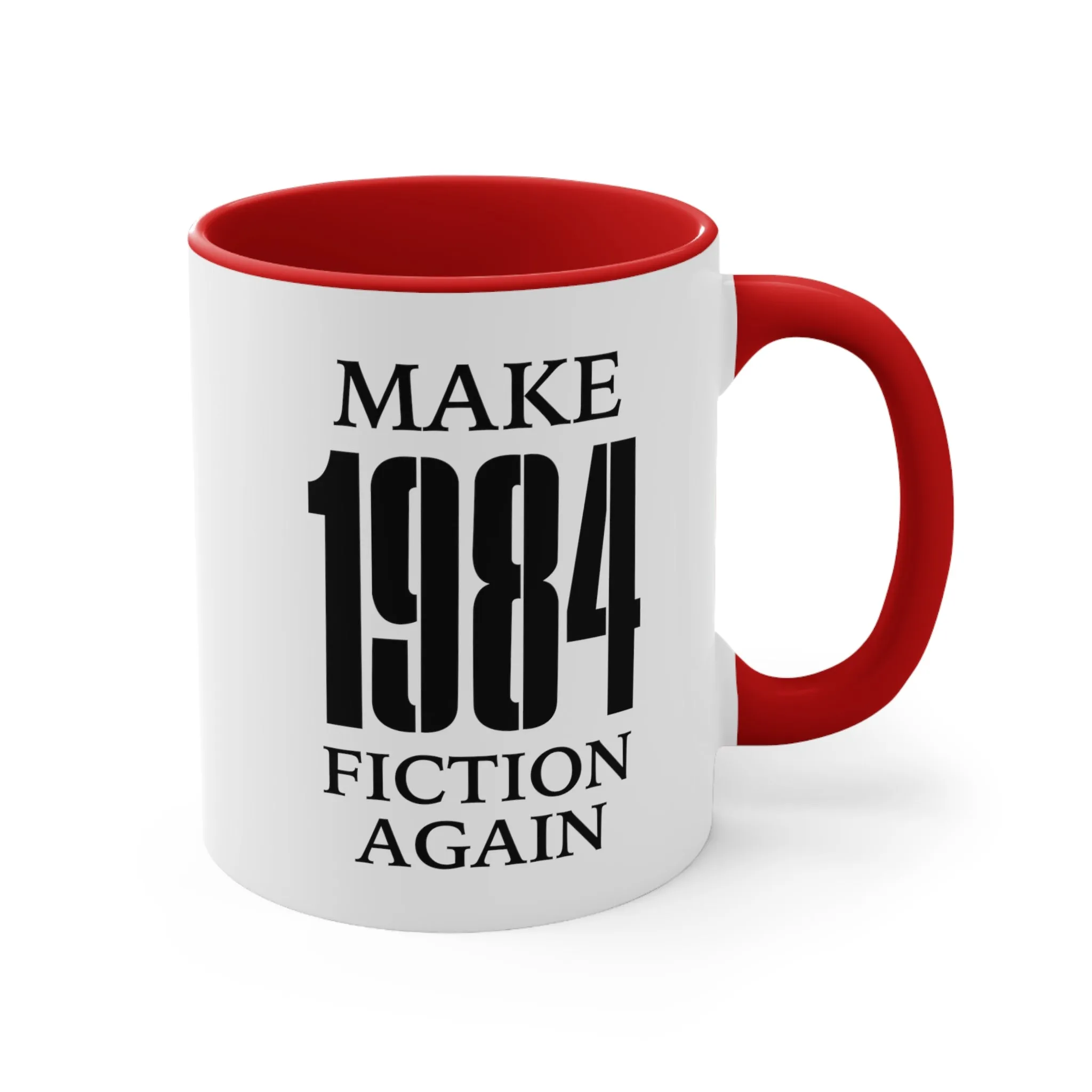 Make 1984 Fiction Again Mug (2 sizes, 3 colors)