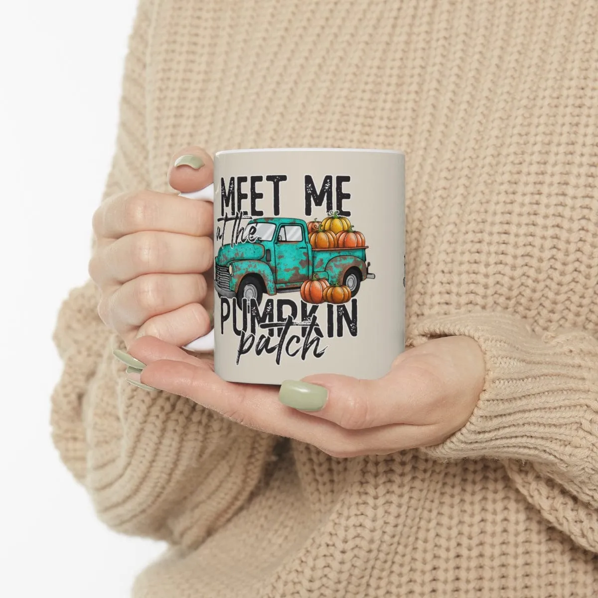 Meet Me At The Pumpkin Patch Mug - Christian Mug - Bible Verse Mugs - Scripture Mugs