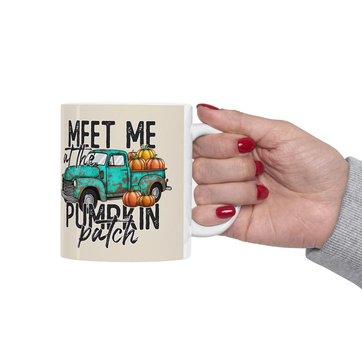 Meet Me At The Pumpkin Patch Mug - Christian Mug - Bible Verse Mugs - Scripture Mugs