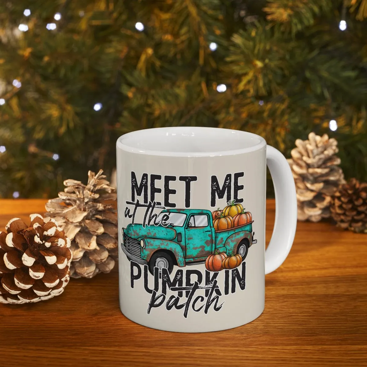 Meet Me At The Pumpkin Patch Mug - Christian Mug - Bible Verse Mugs - Scripture Mugs