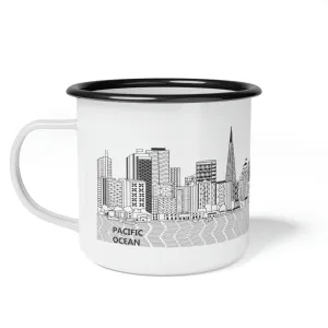 Pacific Ocean Enamel Camp Cup