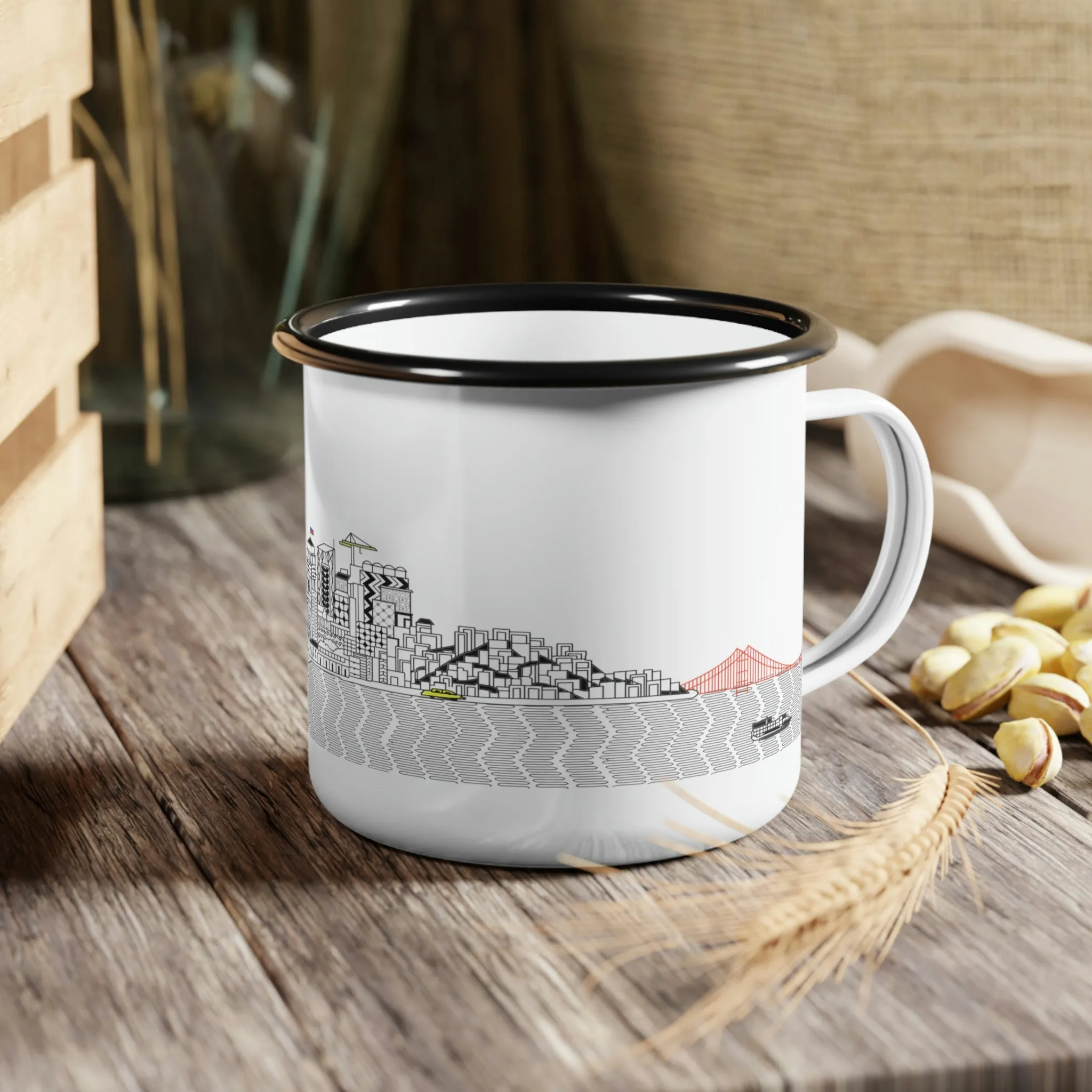 Pacific Ocean Enamel Camp Cup