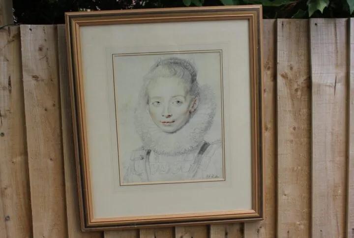 Peter Paul Rubens Lithograph of Rubens's Daughter Clara Serena