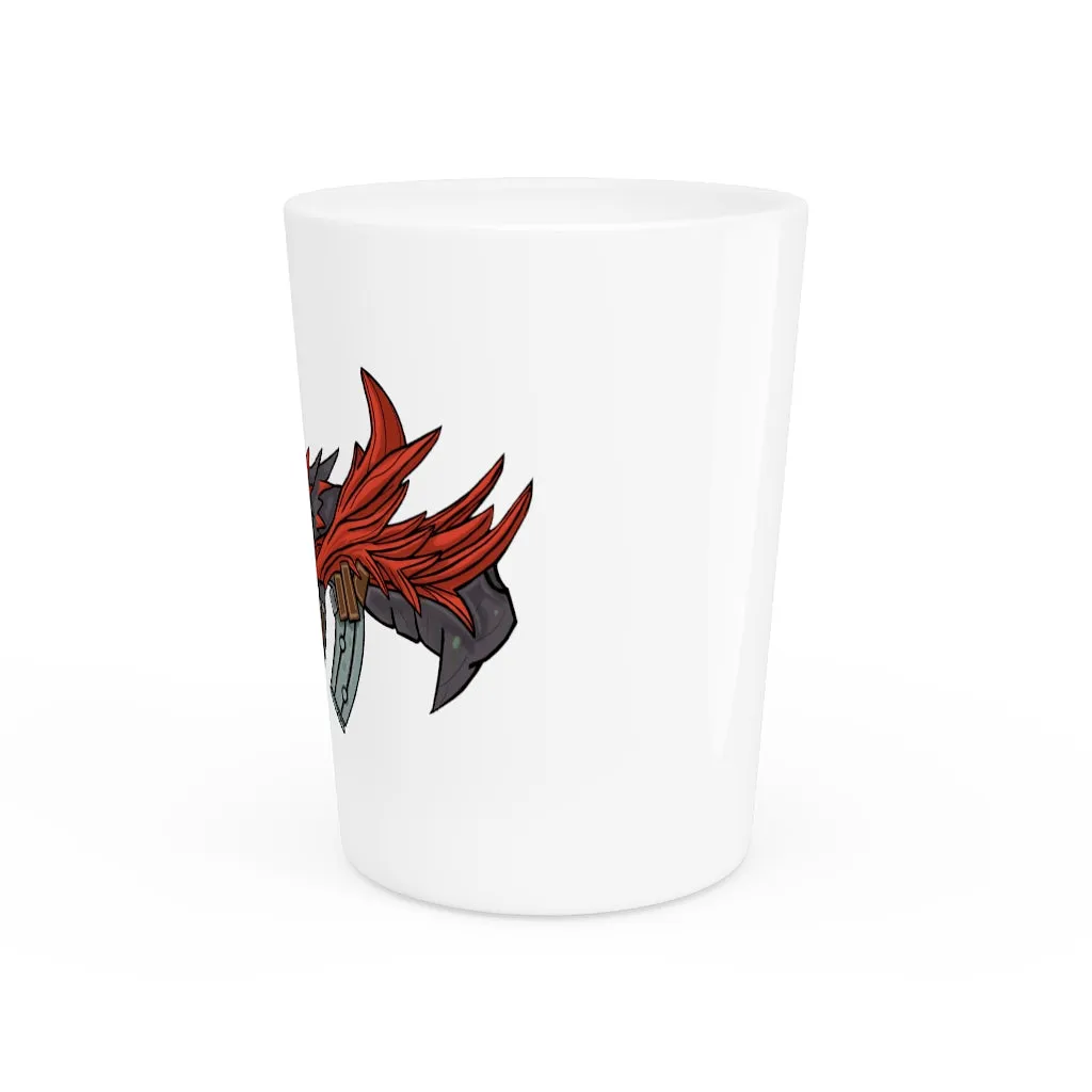 Red Black Dragon Gun Shot Glass