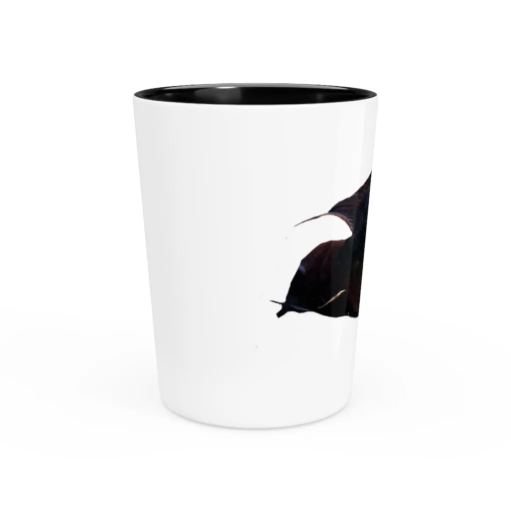 Red Black Fish Shot Glass