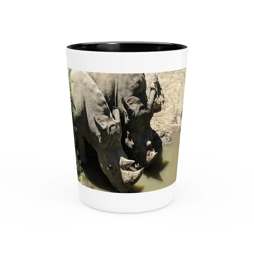 Rhinos Shot Glass