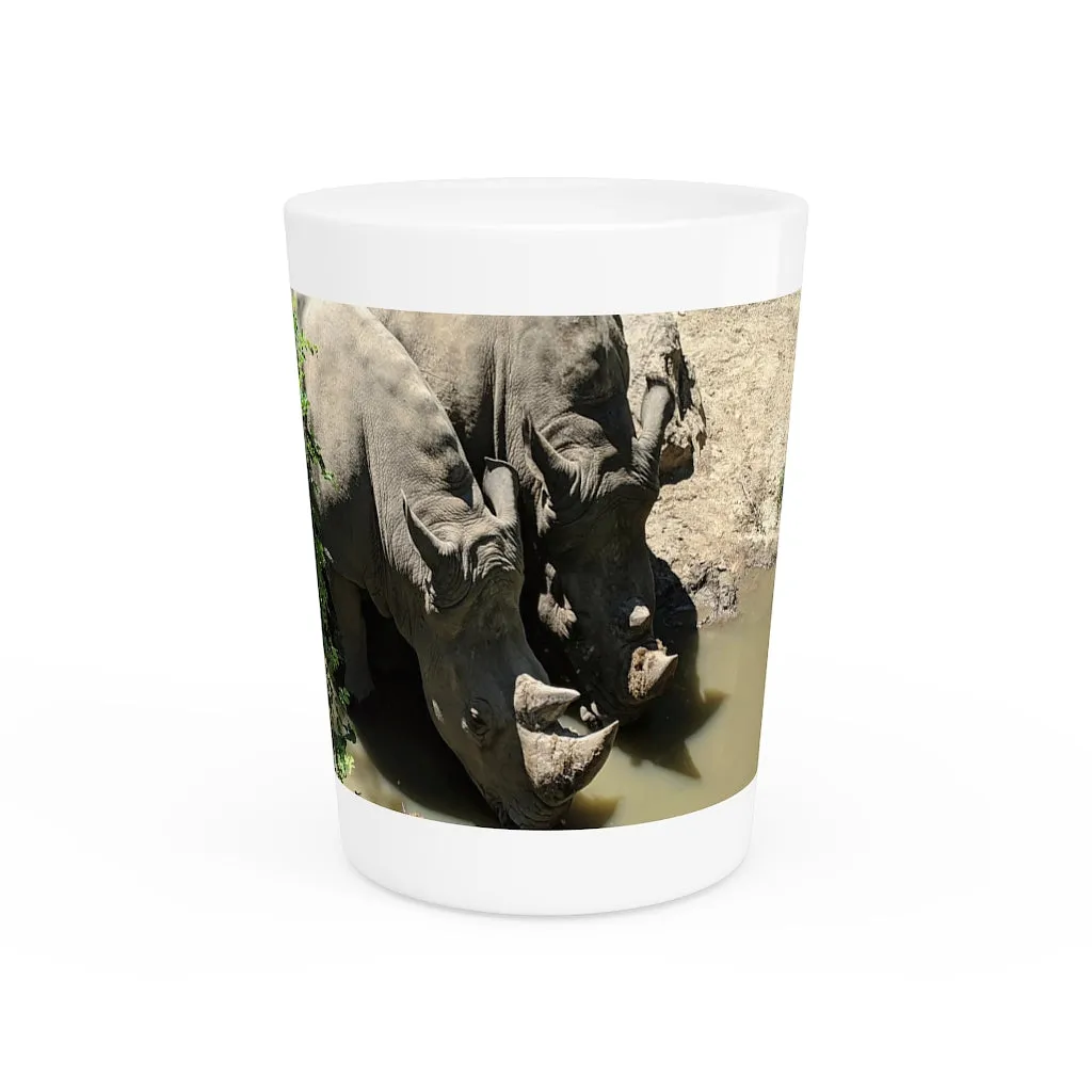 Rhinos Shot Glass