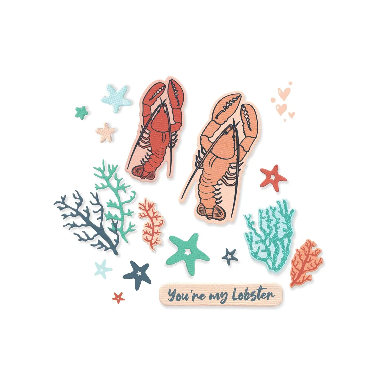 Sizzix Framelits Die & Stamp Set - You're My Lobster