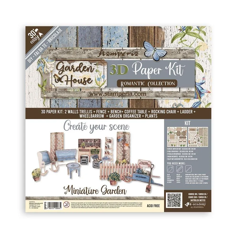 Stamperia 3D Paper Kit - Romantic Garden House*