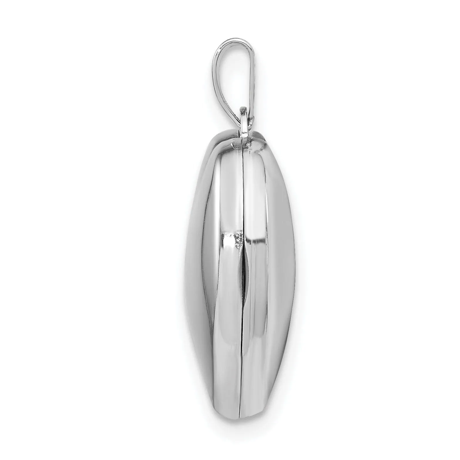 Sterling Silver Plain 18MM Heart Locket