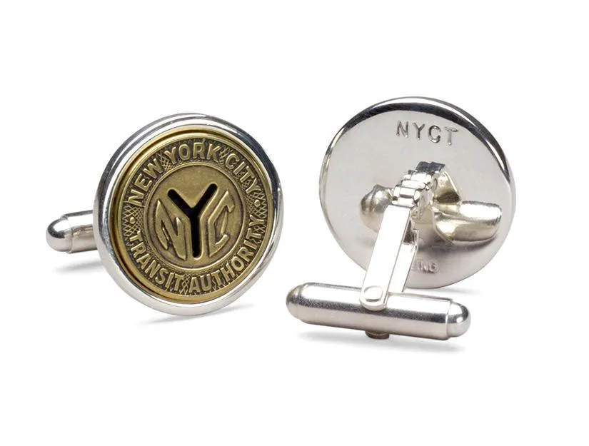 Sterling Silver Token Cufflinks