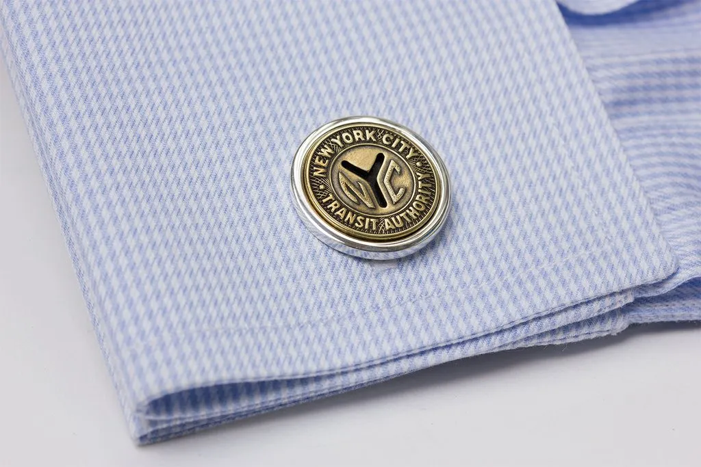 Sterling Silver Token Cufflinks