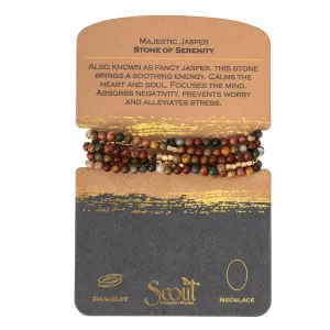 Stone Wrap - Majestic Jasper / Gold - Stone of Serenity