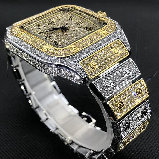 Swiss Geneva Diamond Watch