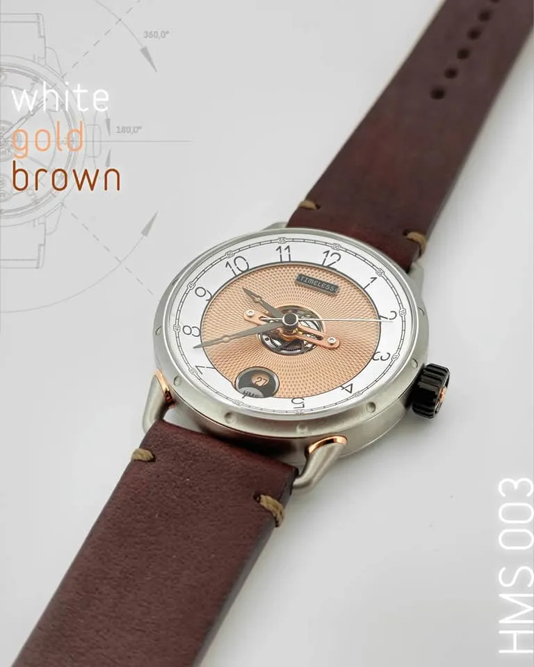 TIMELESS HMS 003 WHITE ROSE GOLD ( BR )