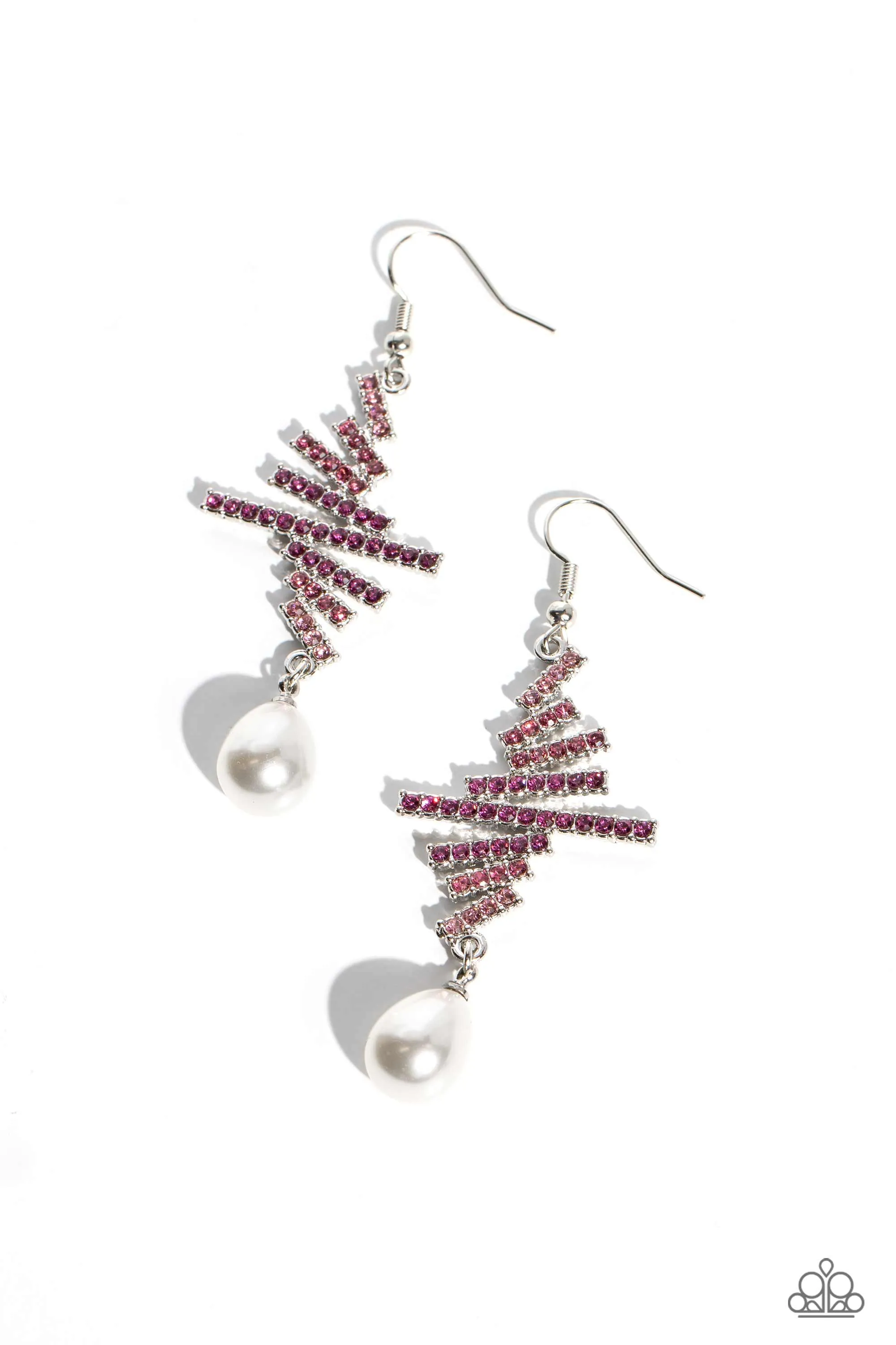 Timeless Tapestry - Pink Earrings - Paparazzi Accessories