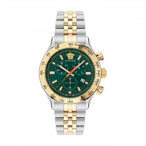 Versace Gents Hellenyium Stainless Steel Green Watch VE2U00522