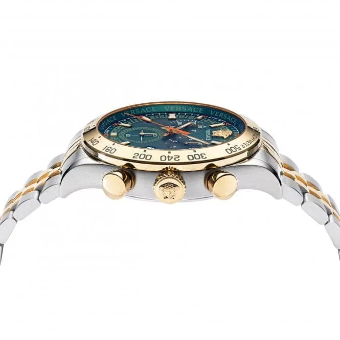 Versace Gents Hellenyium Stainless Steel Green Watch VE2U00522