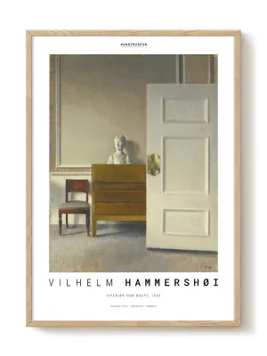 Vilhelm Hammershøi - Interiør med Buste