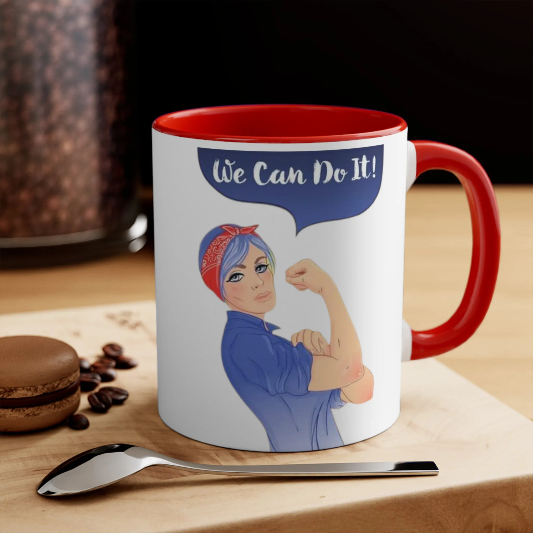 We Can Do It Ceramic Coffee Mug, teacher gift, coworker gift, unique gift, gift for mom, gift for dad, funny mug, Motivation gift