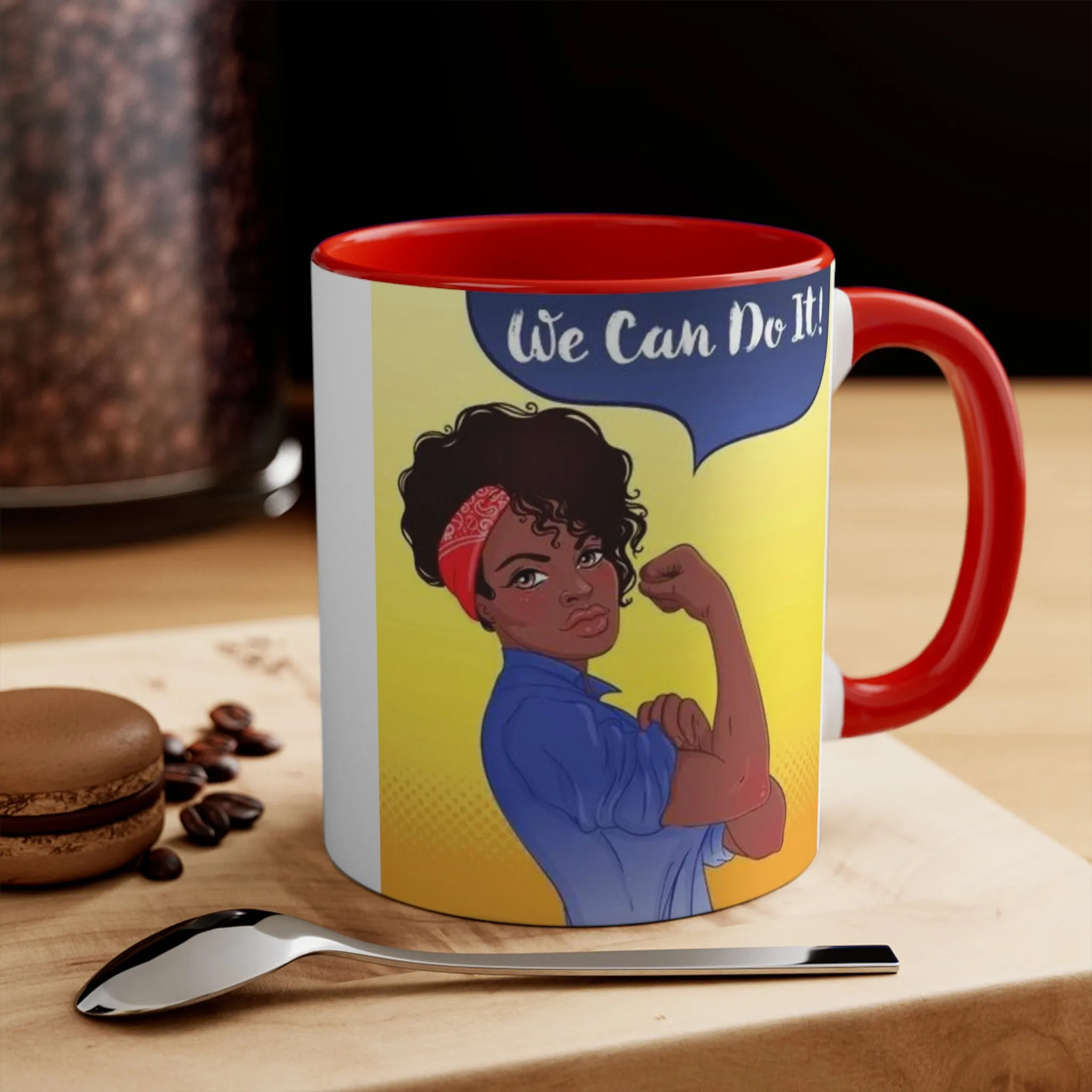 We Can Do It Ceramic Coffee Mug, teacher gift, coworker gift, unique gift, gift for mom, gift for dad, funny mug, Motivation gift