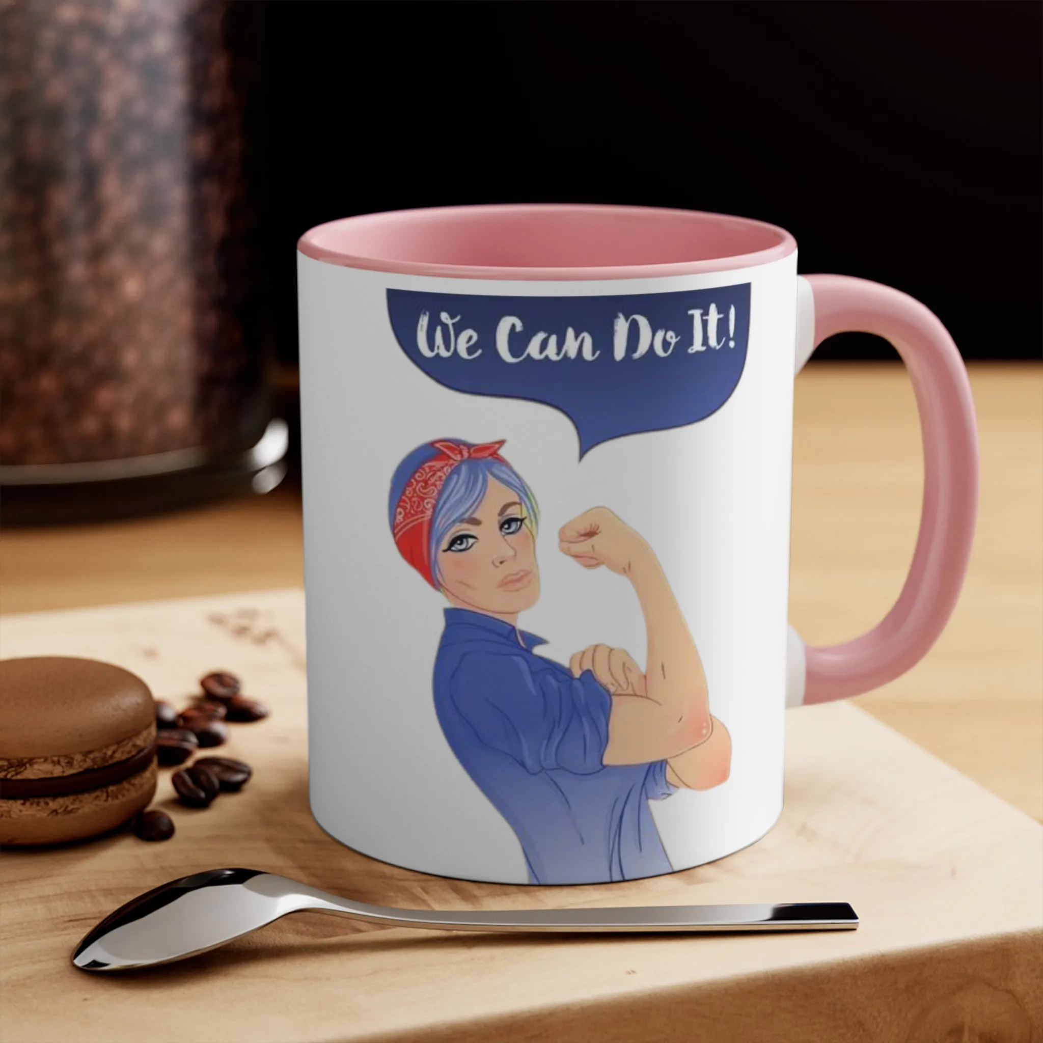 We Can Do It Ceramic Coffee Mug, teacher gift, coworker gift, unique gift, gift for mom, gift for dad, funny mug, Motivation gift