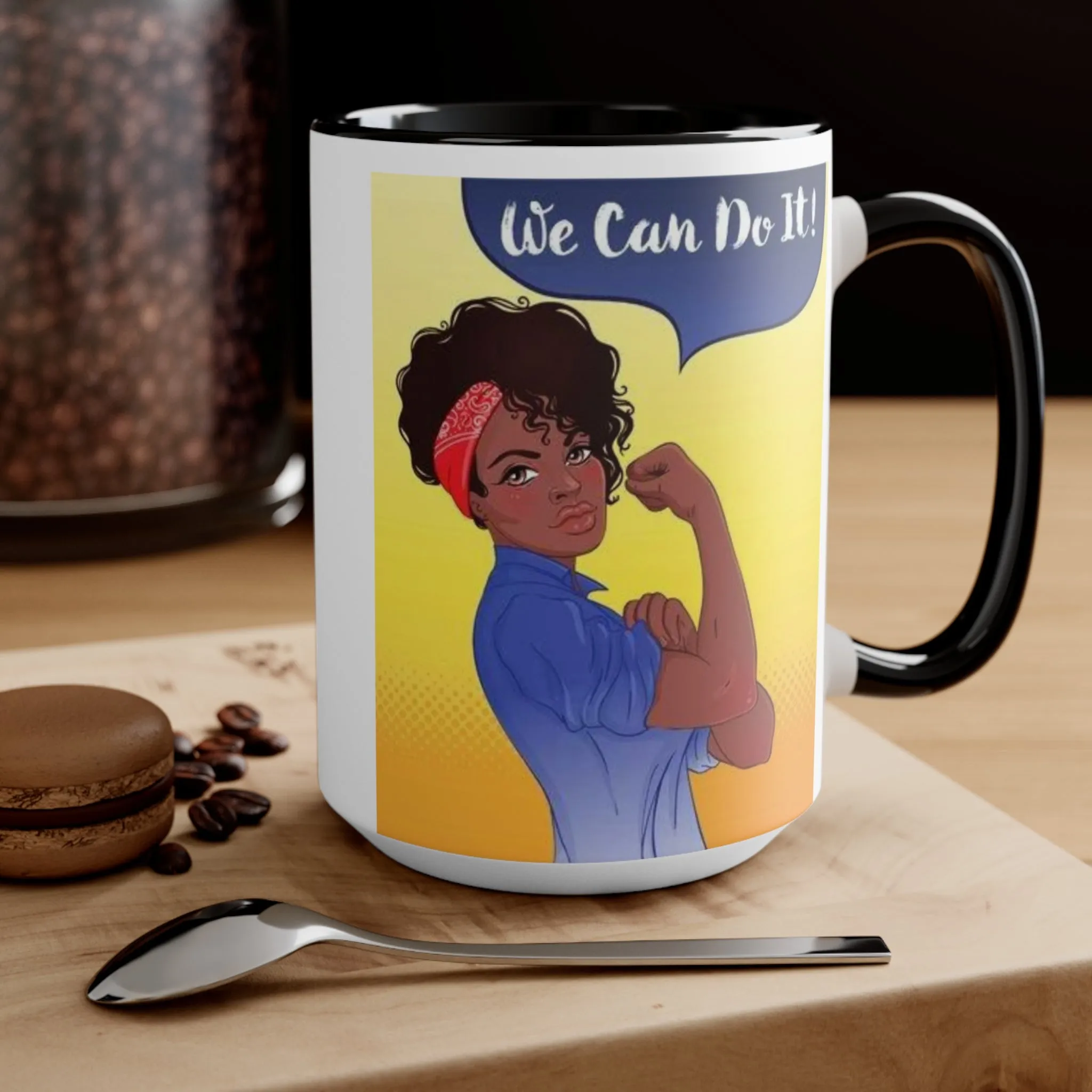 We Can Do It Ceramic Coffee Mug, teacher gift, coworker gift, unique gift, gift for mom, gift for dad, funny mug, Motivation gift