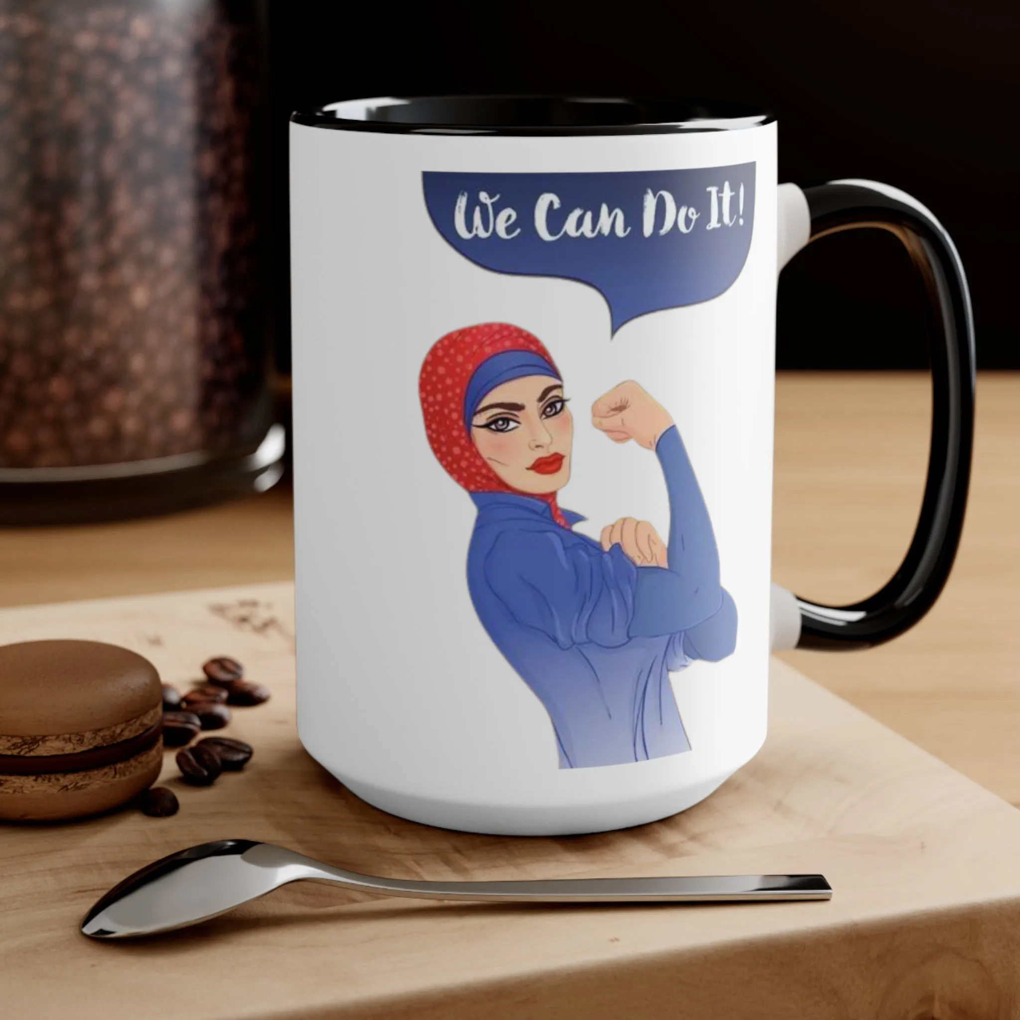 We Can Do It Ceramic Coffee Mug, teacher gift, coworker gift, unique gift, gift for mom, gift for dad, funny mug, Motivation gift