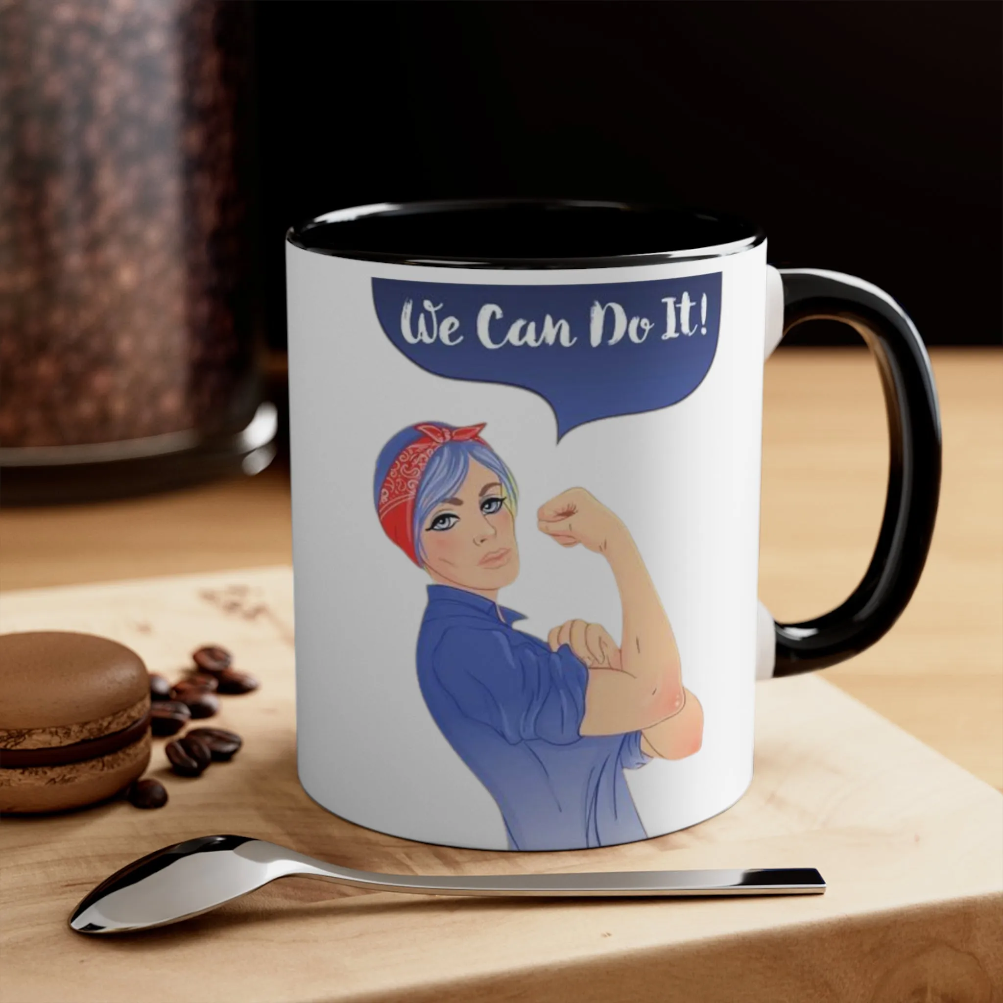 We Can Do It Ceramic Coffee Mug, teacher gift, coworker gift, unique gift, gift for mom, gift for dad, funny mug, Motivation gift