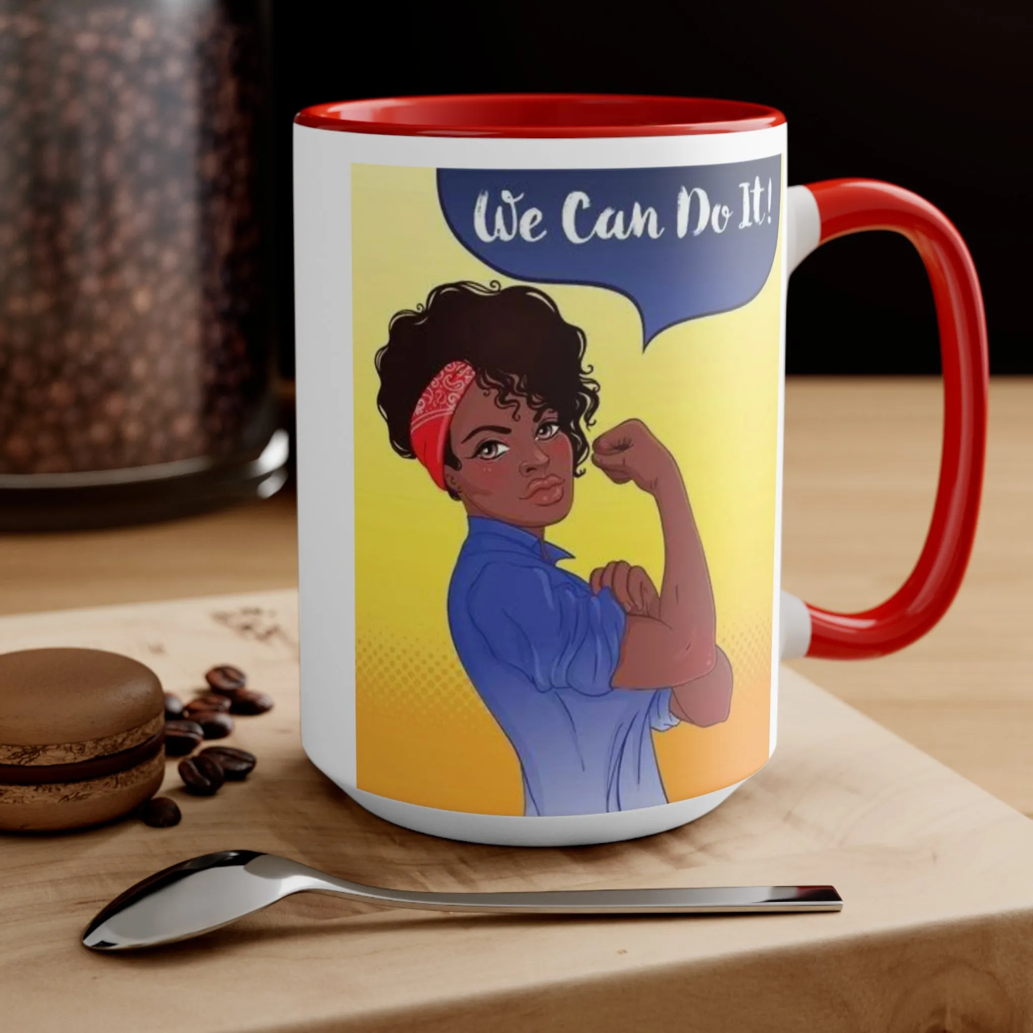 We Can Do It Ceramic Coffee Mug, teacher gift, coworker gift, unique gift, gift for mom, gift for dad, funny mug, Motivation gift