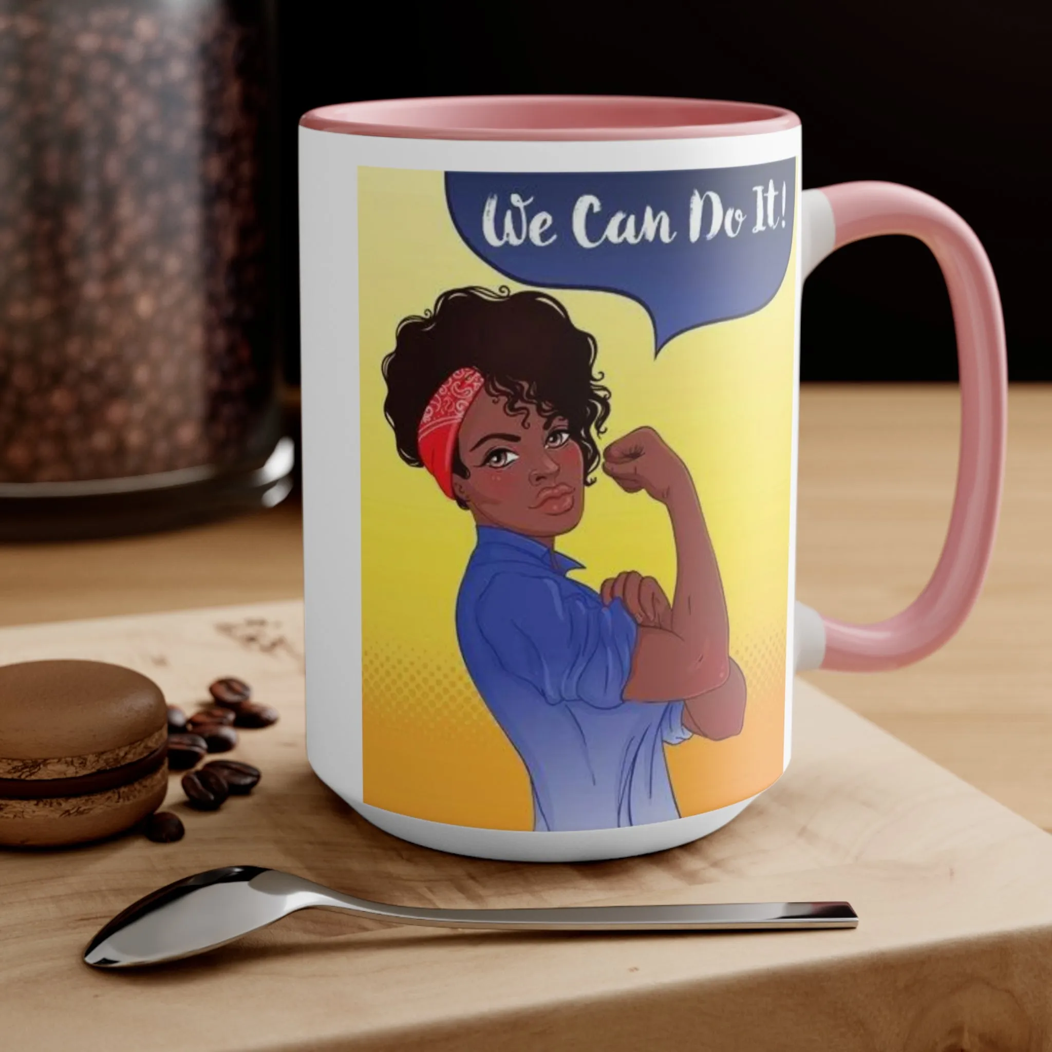 We Can Do It Ceramic Coffee Mug, teacher gift, coworker gift, unique gift, gift for mom, gift for dad, funny mug, Motivation gift