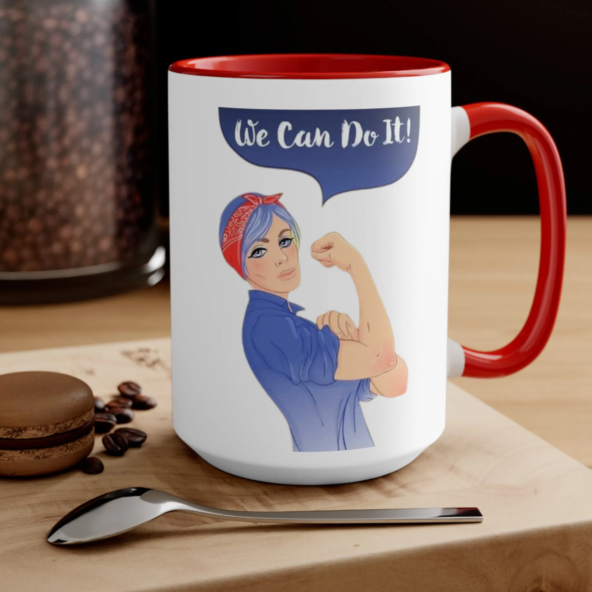 We Can Do It Ceramic Coffee Mug, teacher gift, coworker gift, unique gift, gift for mom, gift for dad, funny mug, Motivation gift