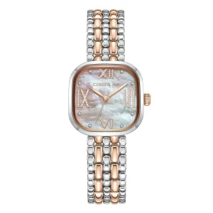 Women Casena Silver/Rose Gold Watch