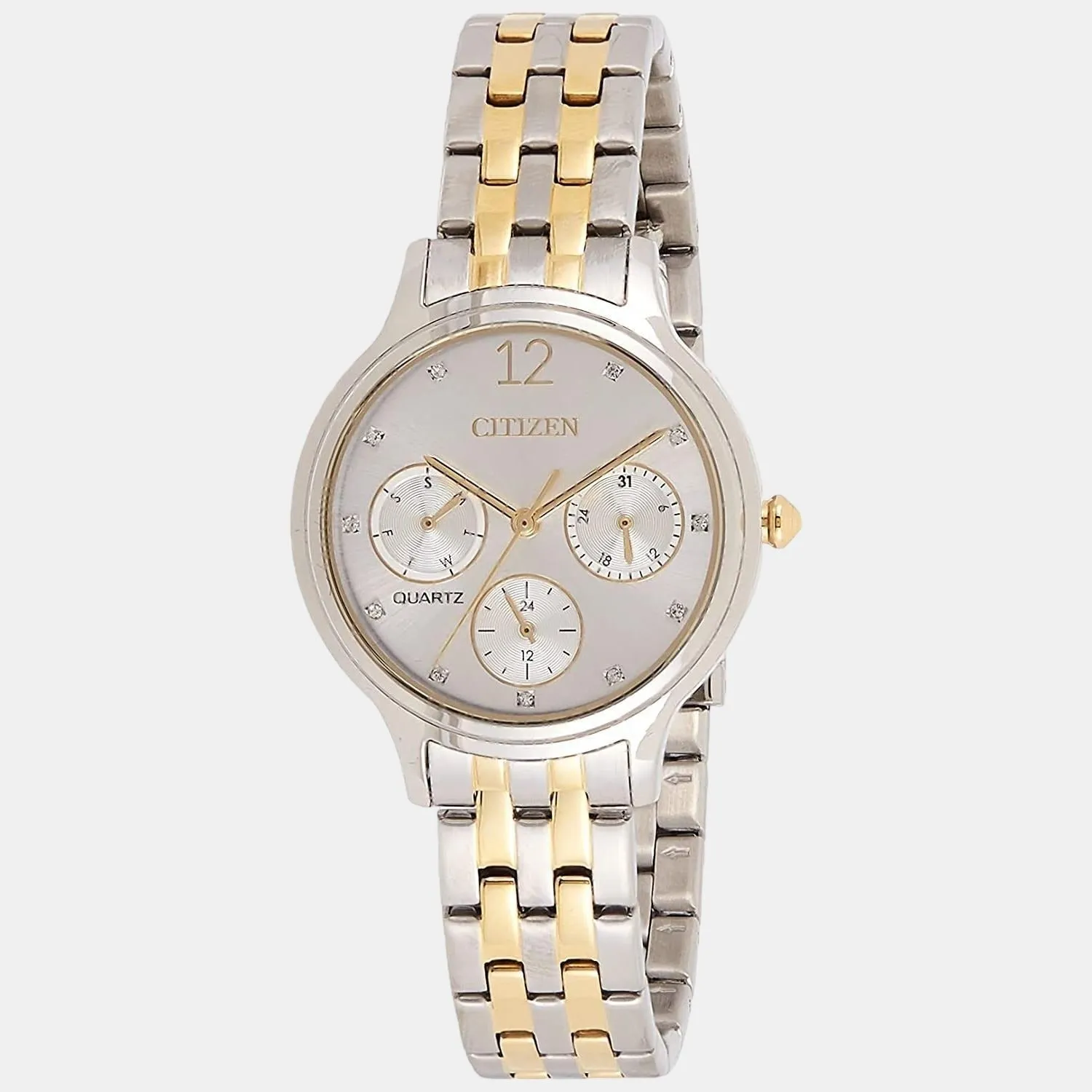 Women's Silver Stainless Steel Chronograph Watch ED8184-51A