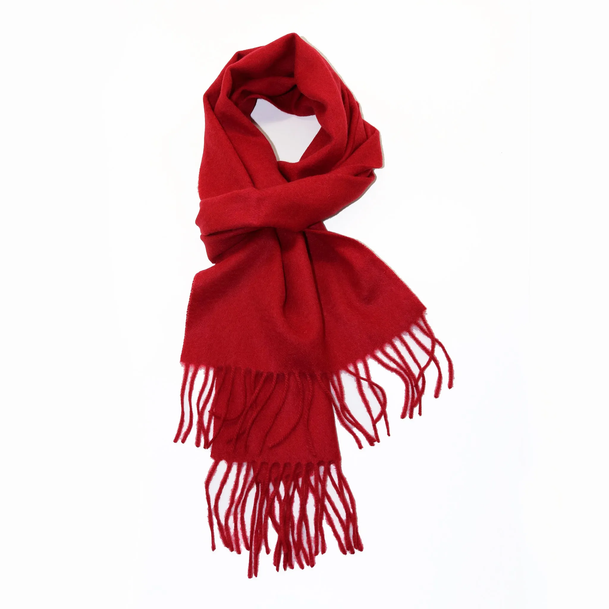 WOVEN SCARF WITH FRINGES