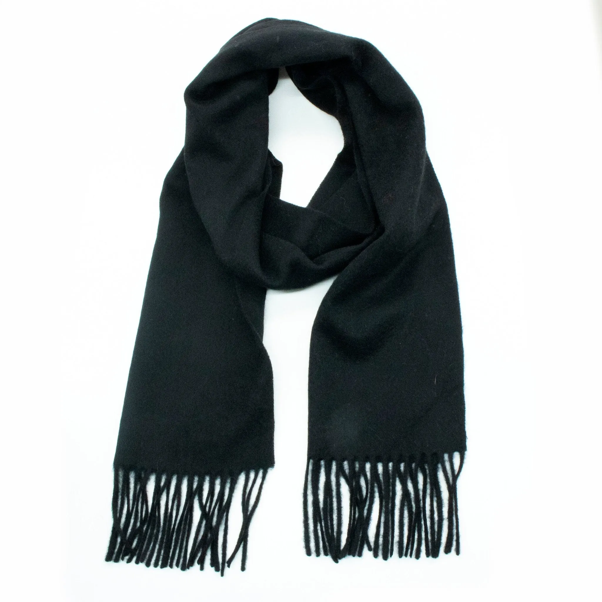 WOVEN SCARF WITH FRINGES