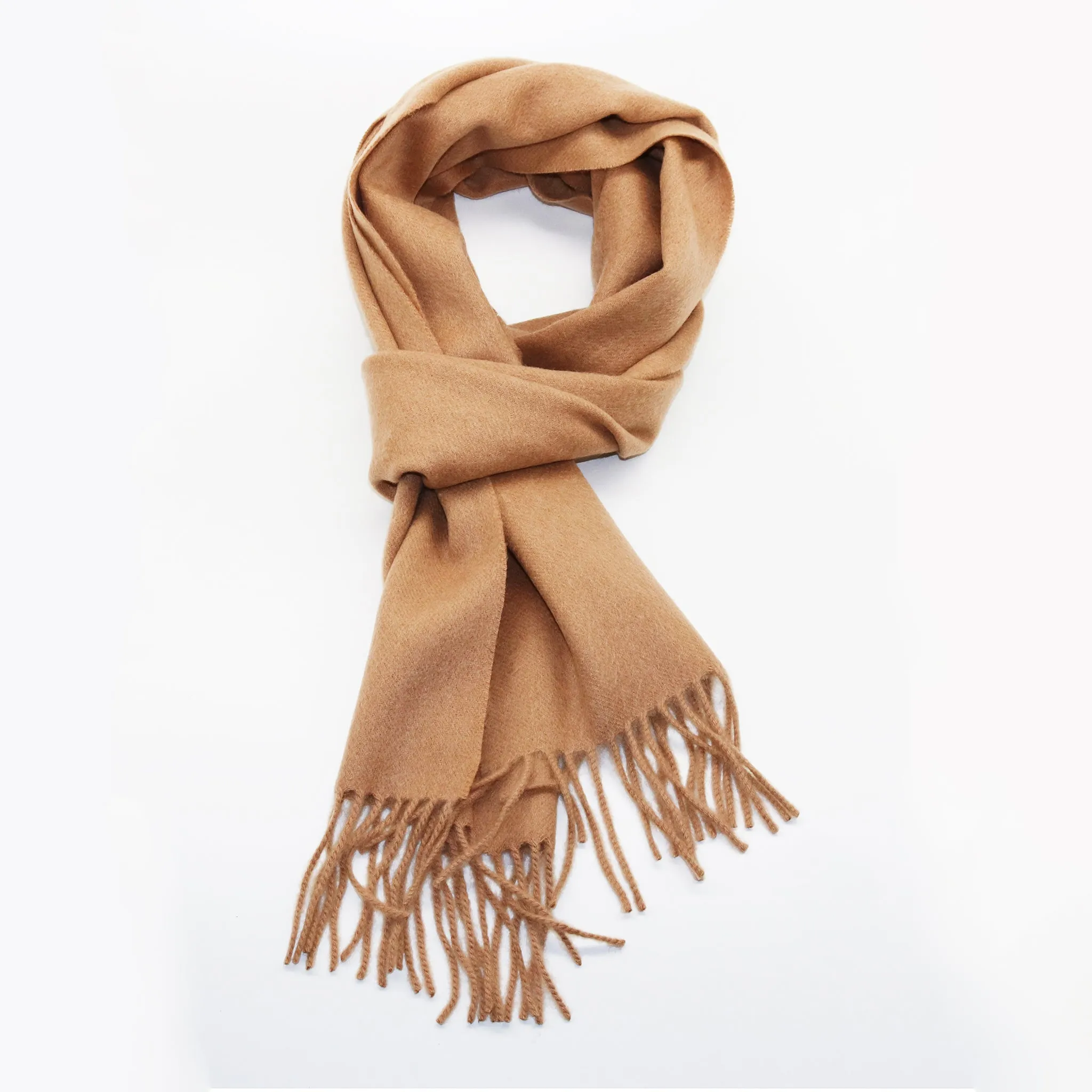 WOVEN SCARF WITH FRINGES