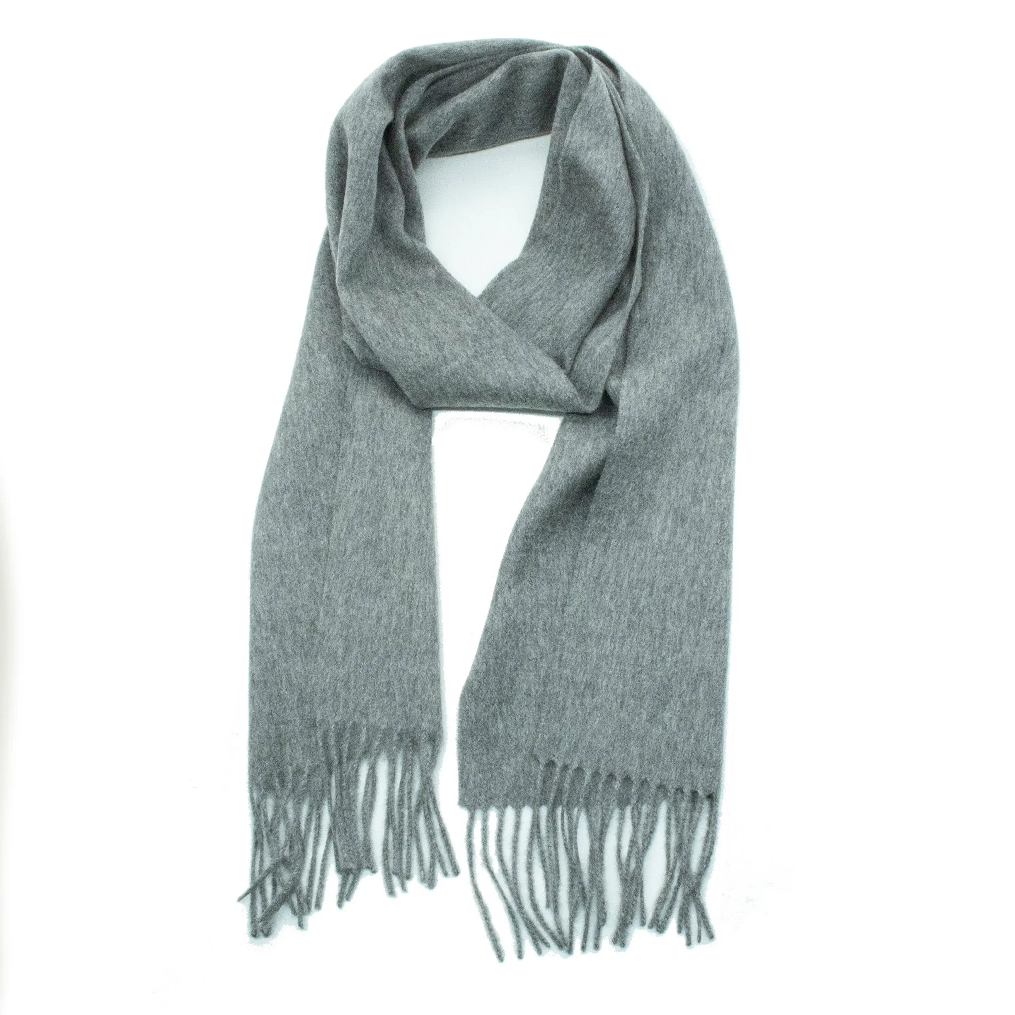 WOVEN SCARF WITH FRINGES