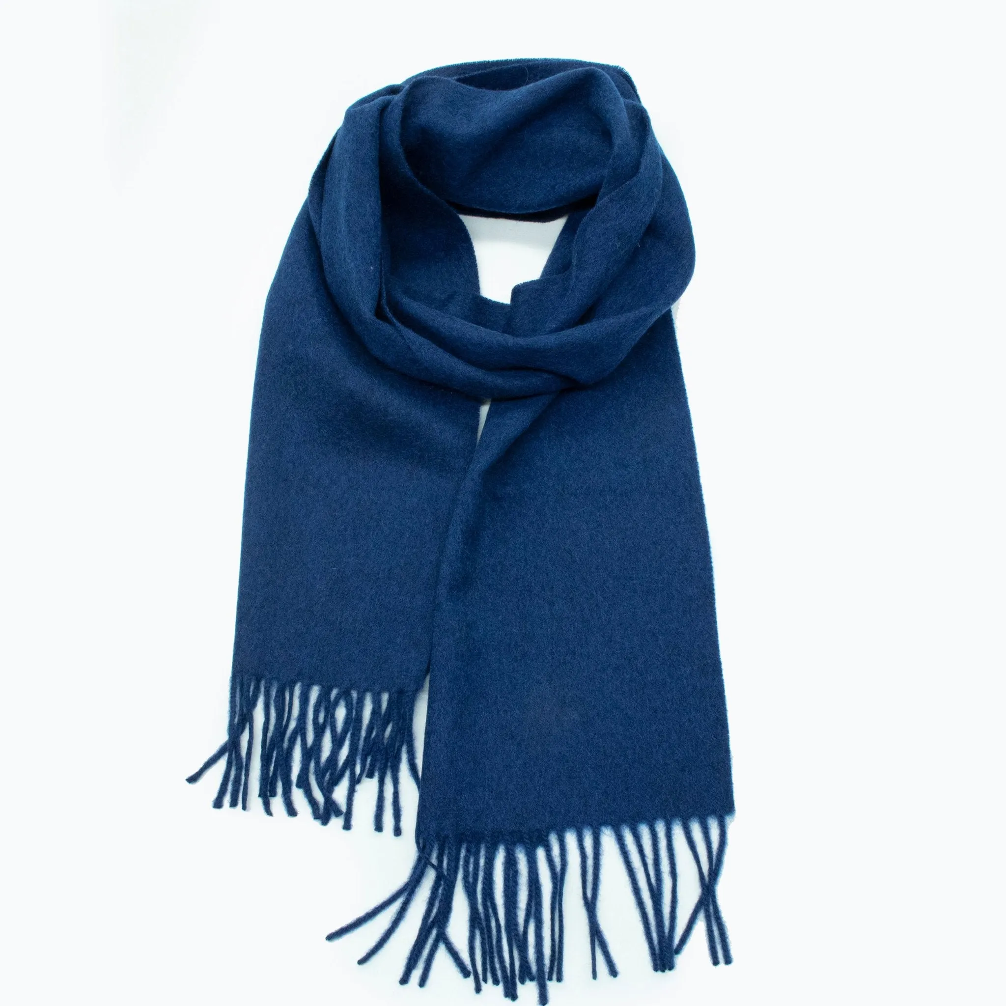 WOVEN SCARF WITH FRINGES